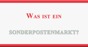was ist ein sonderpostenmarkt